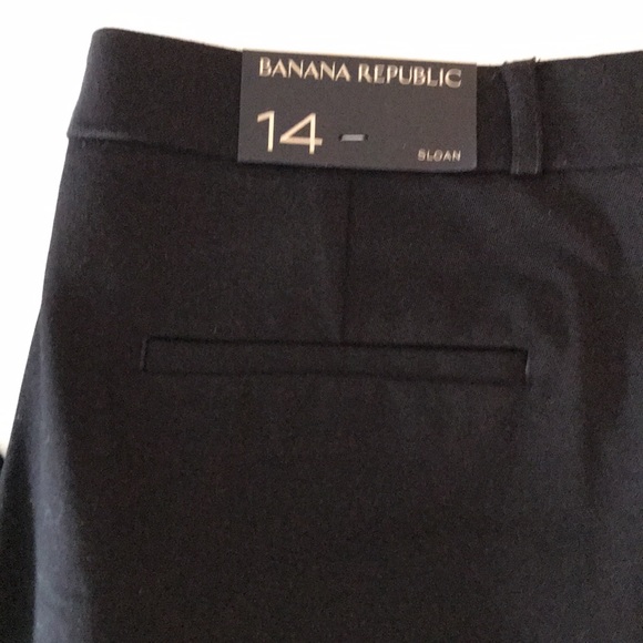 NWT Banana Republic Sloan pants sz 14 black - Picture 5 of 11